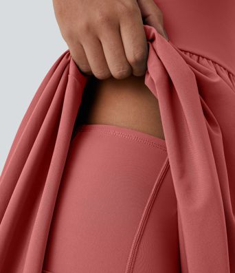 Breezeful™ High Low 2-Piece Pocket Flowy Midi Quick Dry Casual Dress