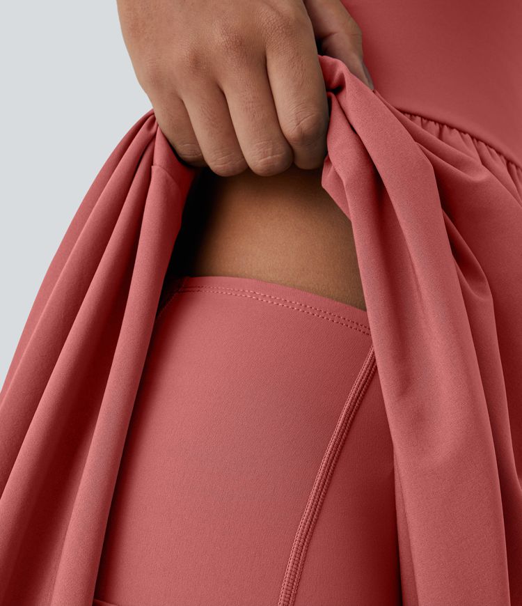 Breezeful™ High Low 2-Piece Pocket Flowy Midi Quick Dry Casual Dress