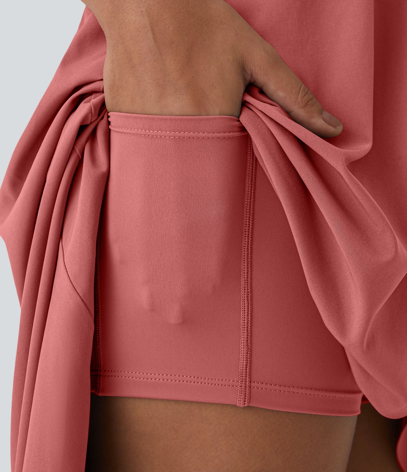 Breezeful™ High Low 2-Piece Pocket Flowy Midi Quick Dry Casual Dress