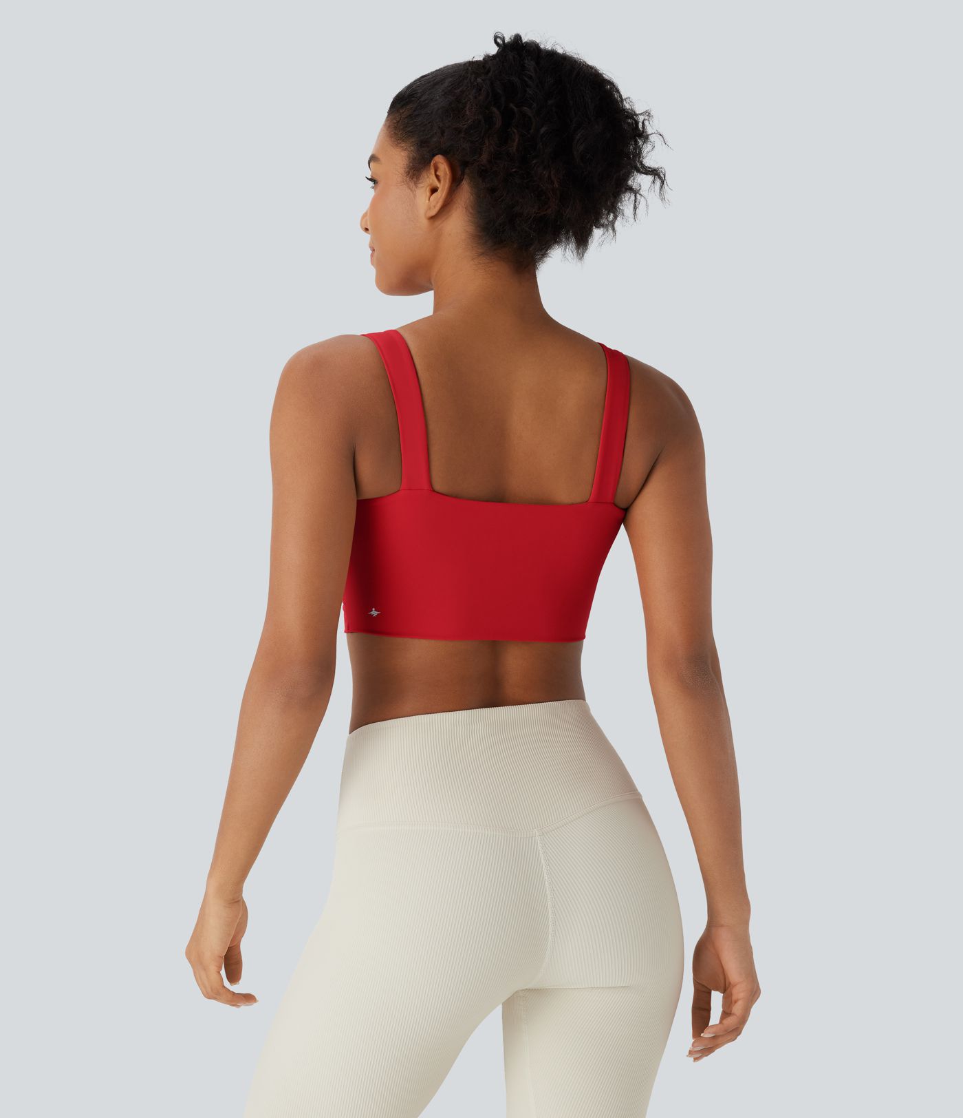 SoftlyZero™ Sutien Sport pentru Yoga cu Susținere Ușoară, Decupat, cu Efect Răcoritor, pentru Cupe D-F