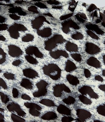 2-in-1 Party-Bubble-Minirock mit niedrigem Bund, Seitentaschen und Leopardenmuster