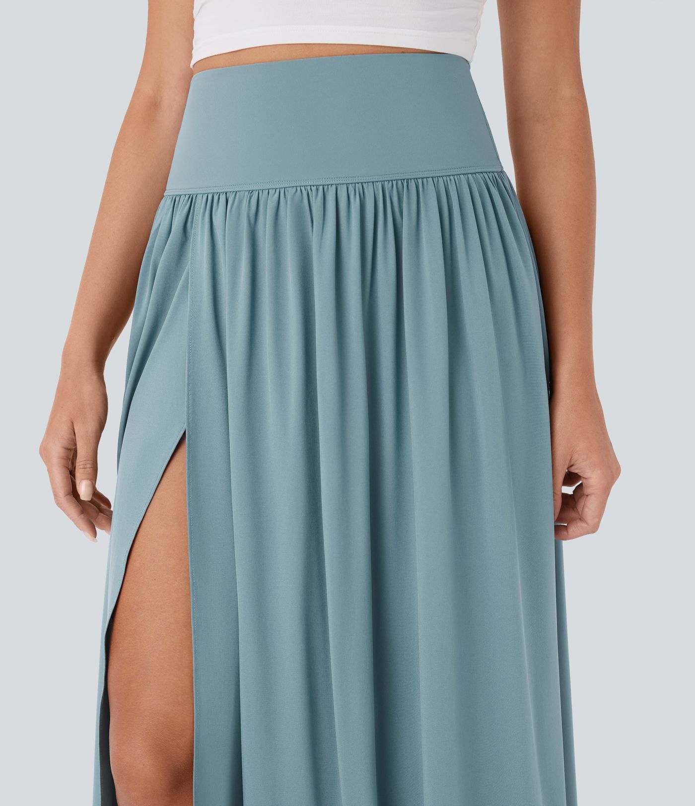Breezeful™ High Waisted Tummy Control 2-in-1 Flowy Quick Dry Maxi Skirt