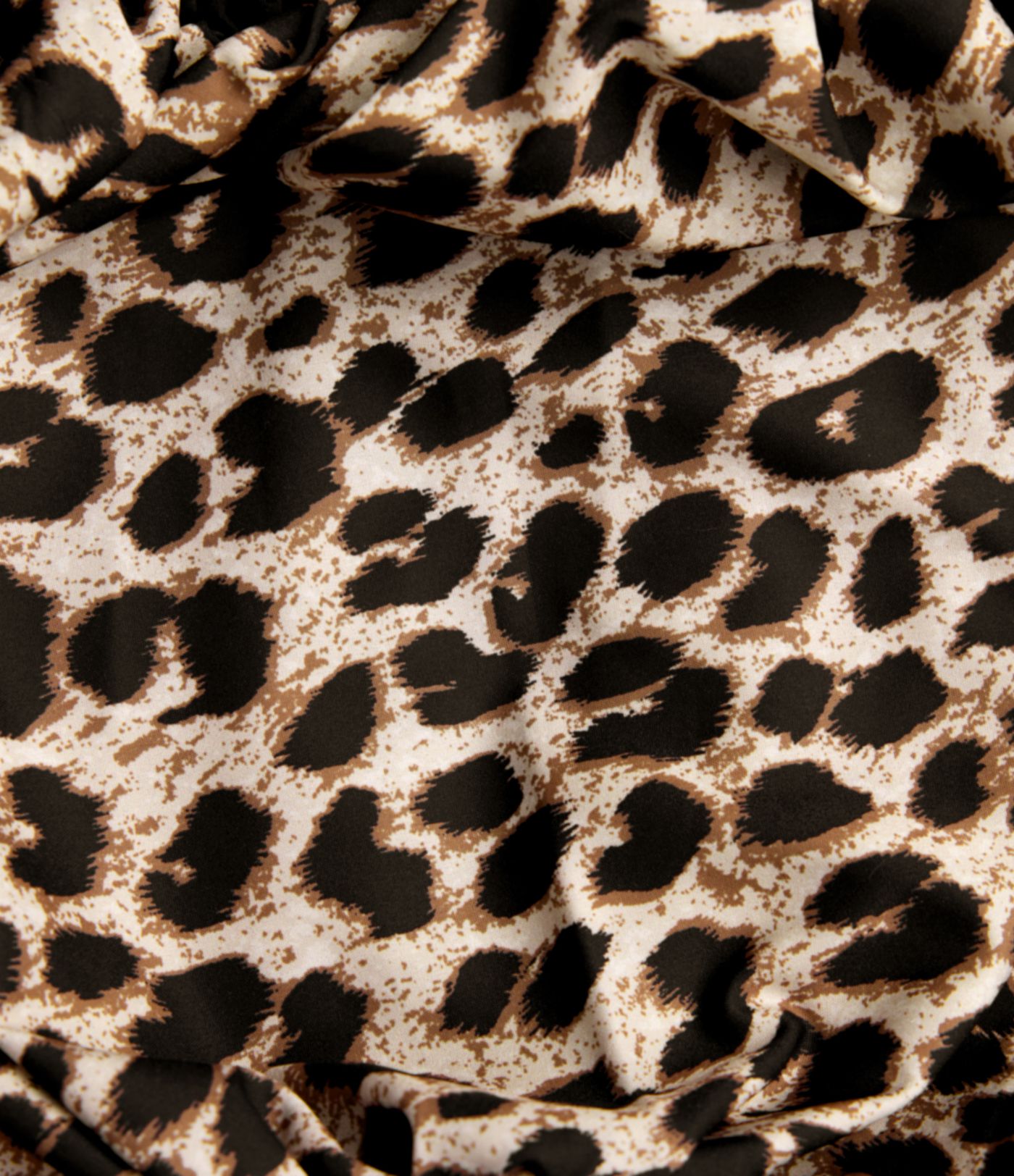 2-in-1 Party-Bubble-Minirock mit niedrigem Bund, Seitentaschen und Leopardenmuster