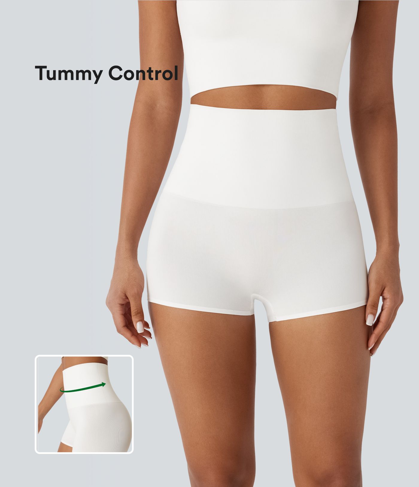 OneForm Seamless Flow High Waisted Tummy Control Lounge Shapewear Boy Shorts