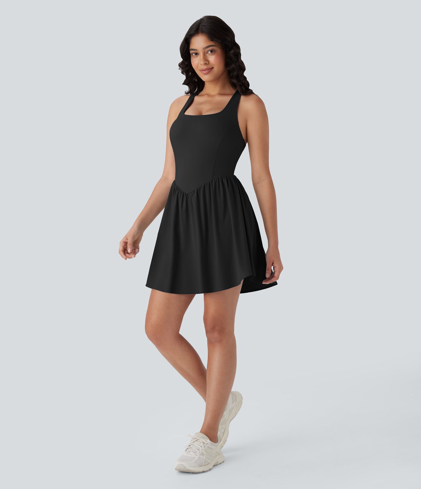 Breezeful™ Corset 2-in-1 Pocket Mini Quick Dry Flowy Pickleball Active Dress-Longer Legnth