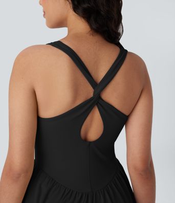 Breezeful™ Corset 2-in-1 Pocket Mini Quick Dry Flowy Pickleball Active Dress-Longer Legnth