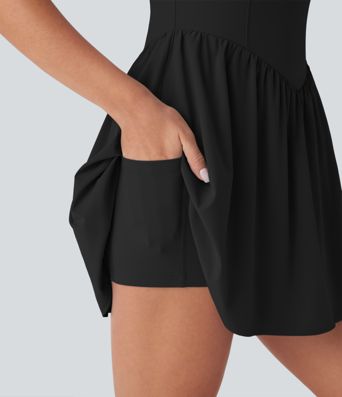 Breezeful™ Corset 2-in-1 Pocket Mini Quick Dry Flowy Pickleball Active Dress D-F Cups