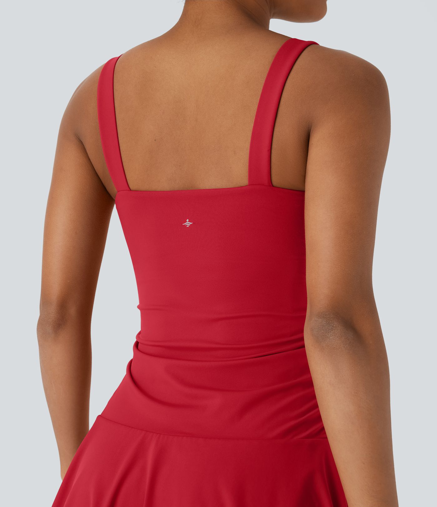 Softlyzero™ Airy, rückenfreies 2-in-1-Kleid mit Seitentasche und Cool Touch-Flare, Micro-Mini-Tanzkleid für aktive Anlässe