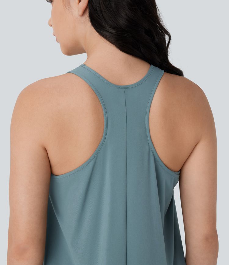 Robe décontractée mi-longue Breezeful™ dos nageur fluide asymétrique séchage rapide avec poche D-F