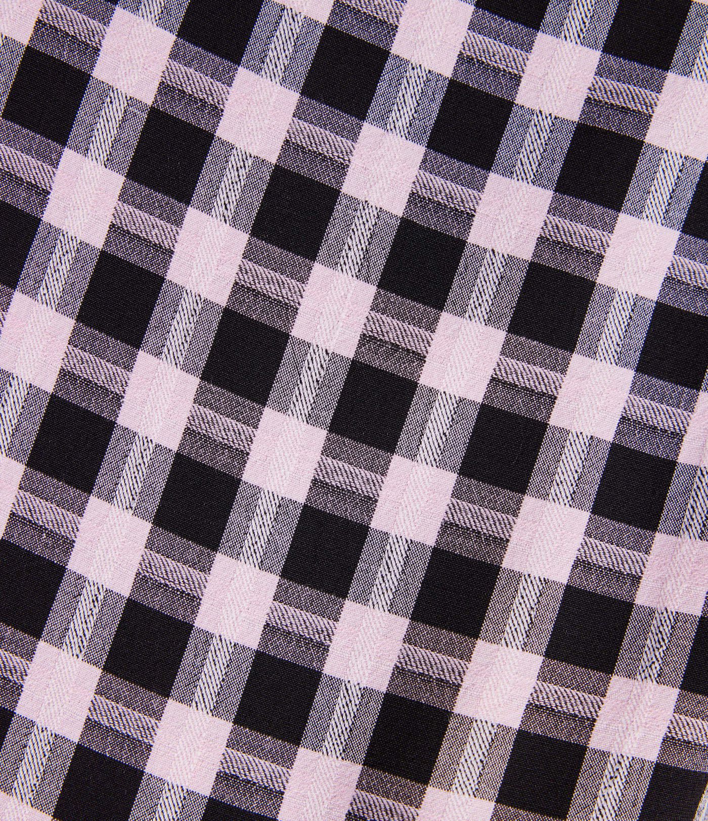 Mid Rise Drawstring Multiple Pockets Plaid Casual Barrel Leg Joggers