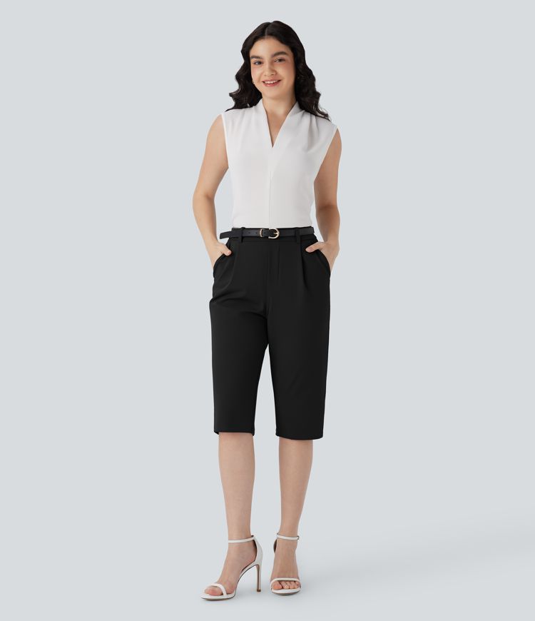Halara Flex™ DayStretch High Waisted Pocket Tapered Work Pedal Pusher Pants