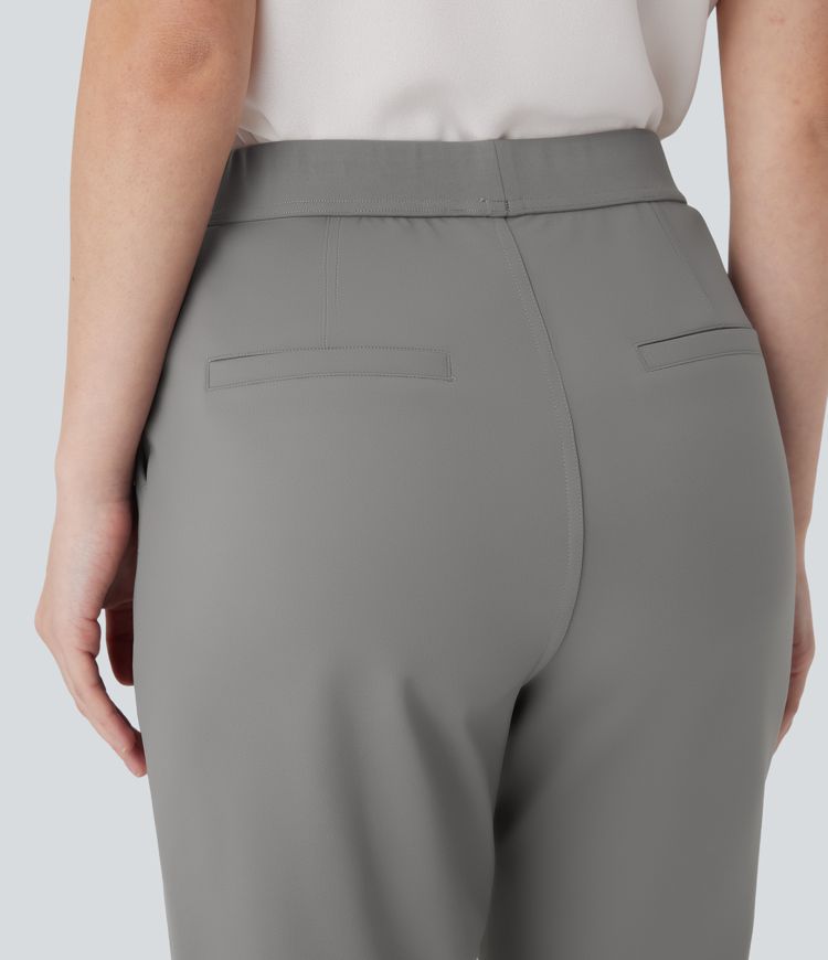 Pantalon de travail pedal pusher fuselé taille haute Halara Flex™ DayStretch avec poches