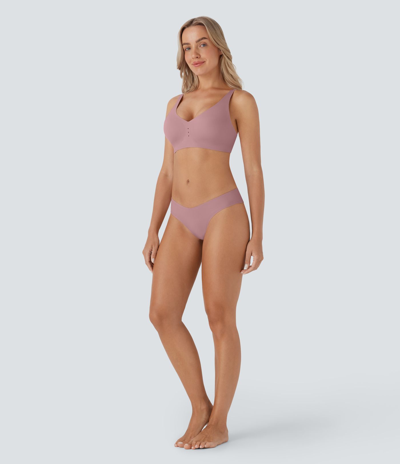 Seamless Perforated Lounge Bra