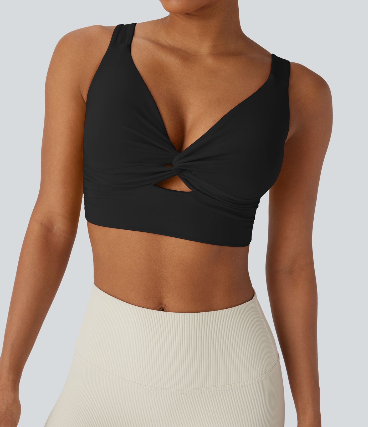 SoftlyZero™ Airy Low Support Cut Out Cool Touch Yoga Sports Bra E-G Cups-UPF50+