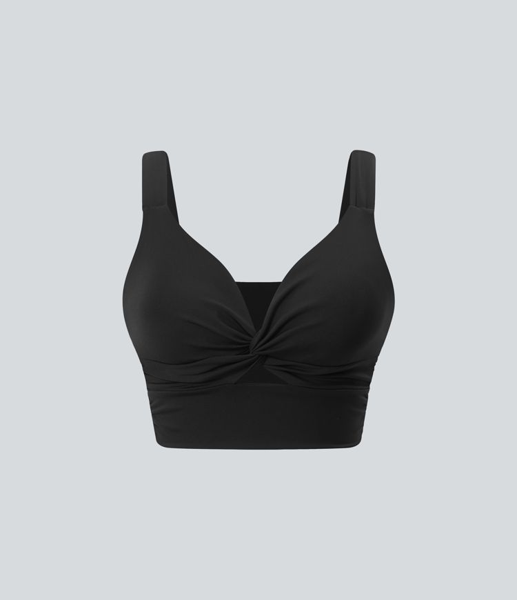 SoftlyZero™ Airy Low Support Cut Out Cool Touch Yoga Sports Bra E-G Cups-UPF50+