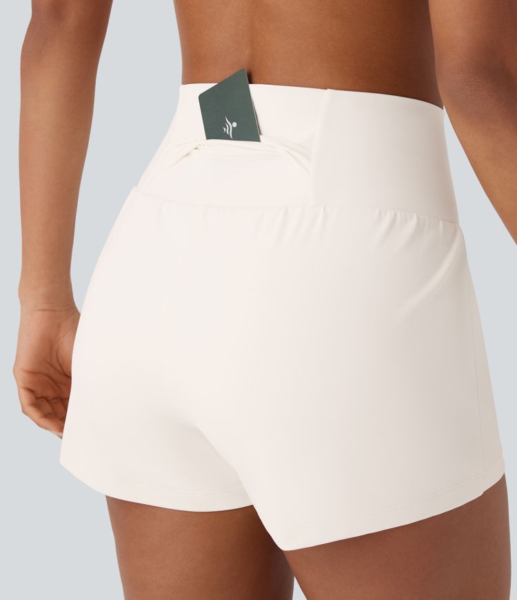 SoftlyZero™ Airy Super High Waisted Cool Touch Yoga Shorts with Pockets