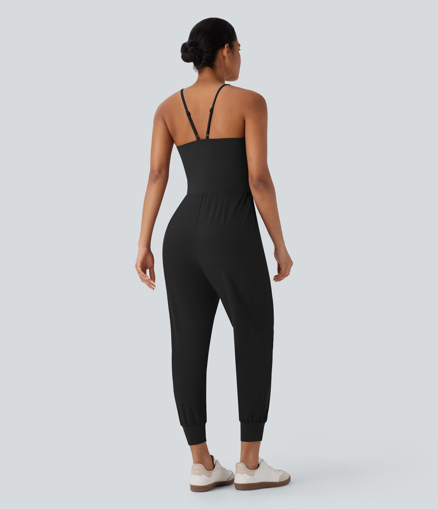 Breezeful™ Pocket Tapered Quick Dry Casual Slip Jogger Jumpsuit Breezeful™ Pocket Tapered Quick Dry Casual Slip Jogger Jumpsuit