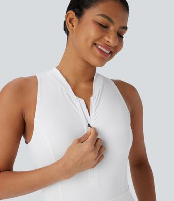 Softlyzero™ QuickDry Baseball Collar Half Zip Sleeveless Drawstring Multiple Pockets 2-in-1 Mini Golf Active Dress-Golf Tee Pocket Softlyzero™ QuickDry Baseball Collar Half Zip Sleeveless Drawstring Multiple Pockets 2-in-1 Mini Golf Active Dress-Golf Tee Pocket