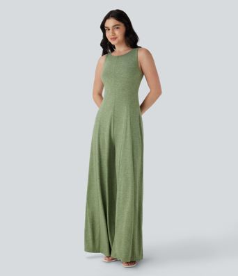 Mono sin mangas de pierna ancha y holgado