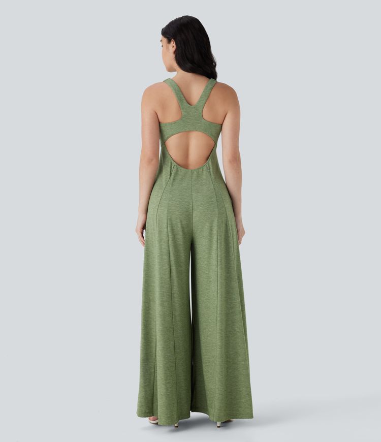 Mono sin mangas de pierna ancha y holgado