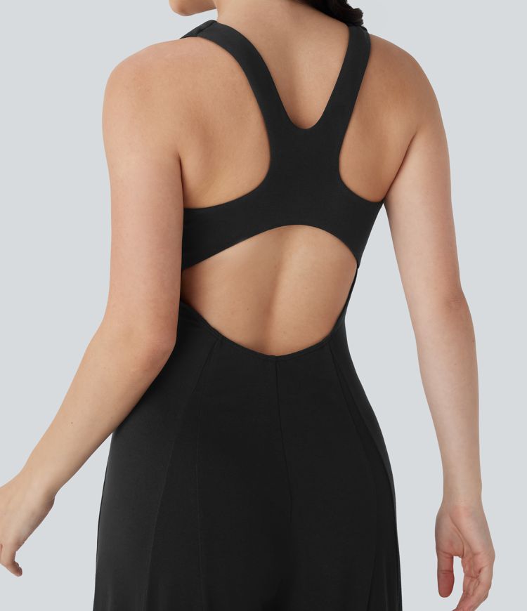 Mono sin mangas de pierna ancha y holgado