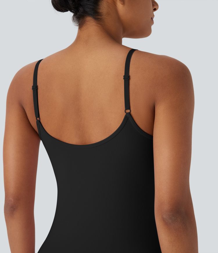 Seamless Flow Adjustable Strap Mini Modal Lounge Slip Dress