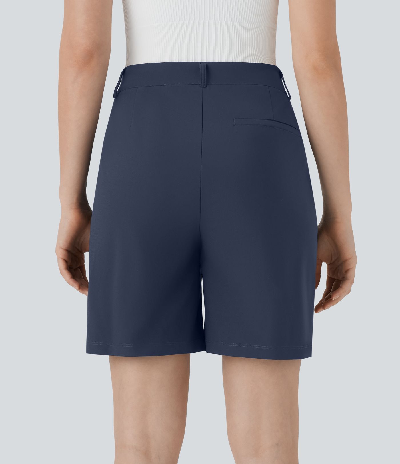 Pantalones Cortos Bermudas de Golf de Cintura Alta con Bolsillos - Bolsillo de Camiseta de Golf - UPF40+