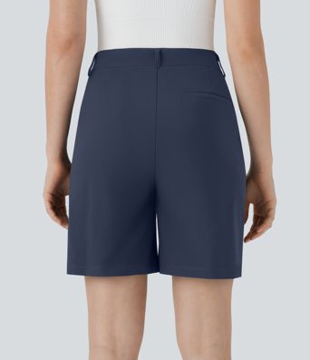 Pantalones Cortos Bermudas de Golf de Cintura Alta con Bolsillos - Bolsillo de Camiseta de Golf - UPF40+