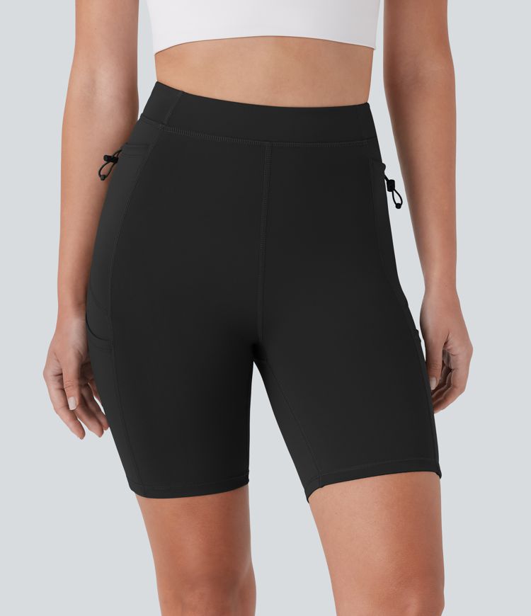 SpeedWave™ Lauf-Bikershorts mit hoher Taille, mehreren Taschen und Schlaufe, schnelltrocknend, 17,8 cm