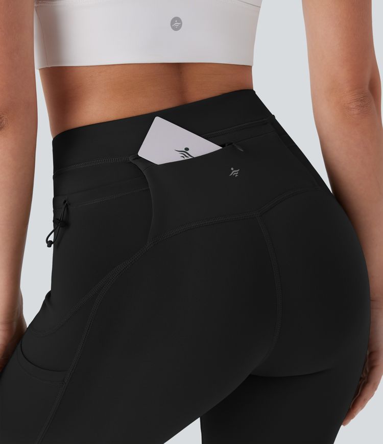 SpeedWave™ Lauf-Bikershorts mit hoher Taille, mehreren Taschen und Schlaufe, schnelltrocknend, 17,8 cm