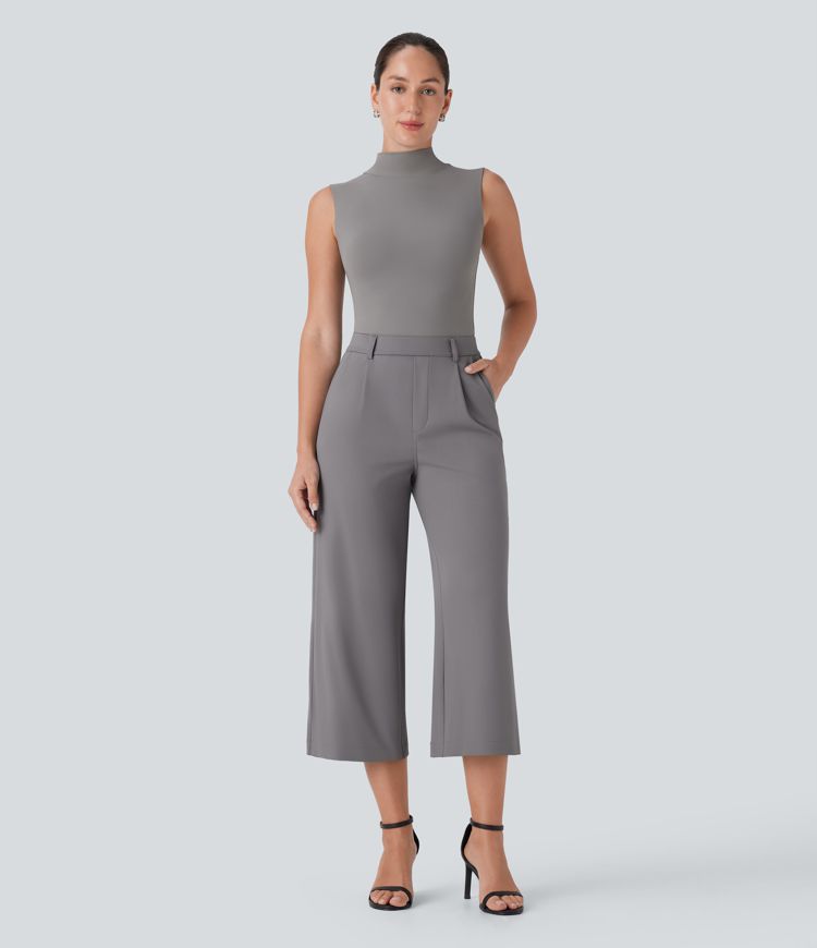 Halara Flex™ High Waisted Pocket Straight Leg Capri Work Pants