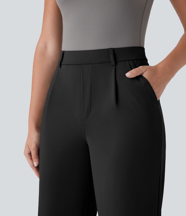 Halara Flex™ DayStretch High Waisted Side Pocket Straight Leg Capri Work Pants