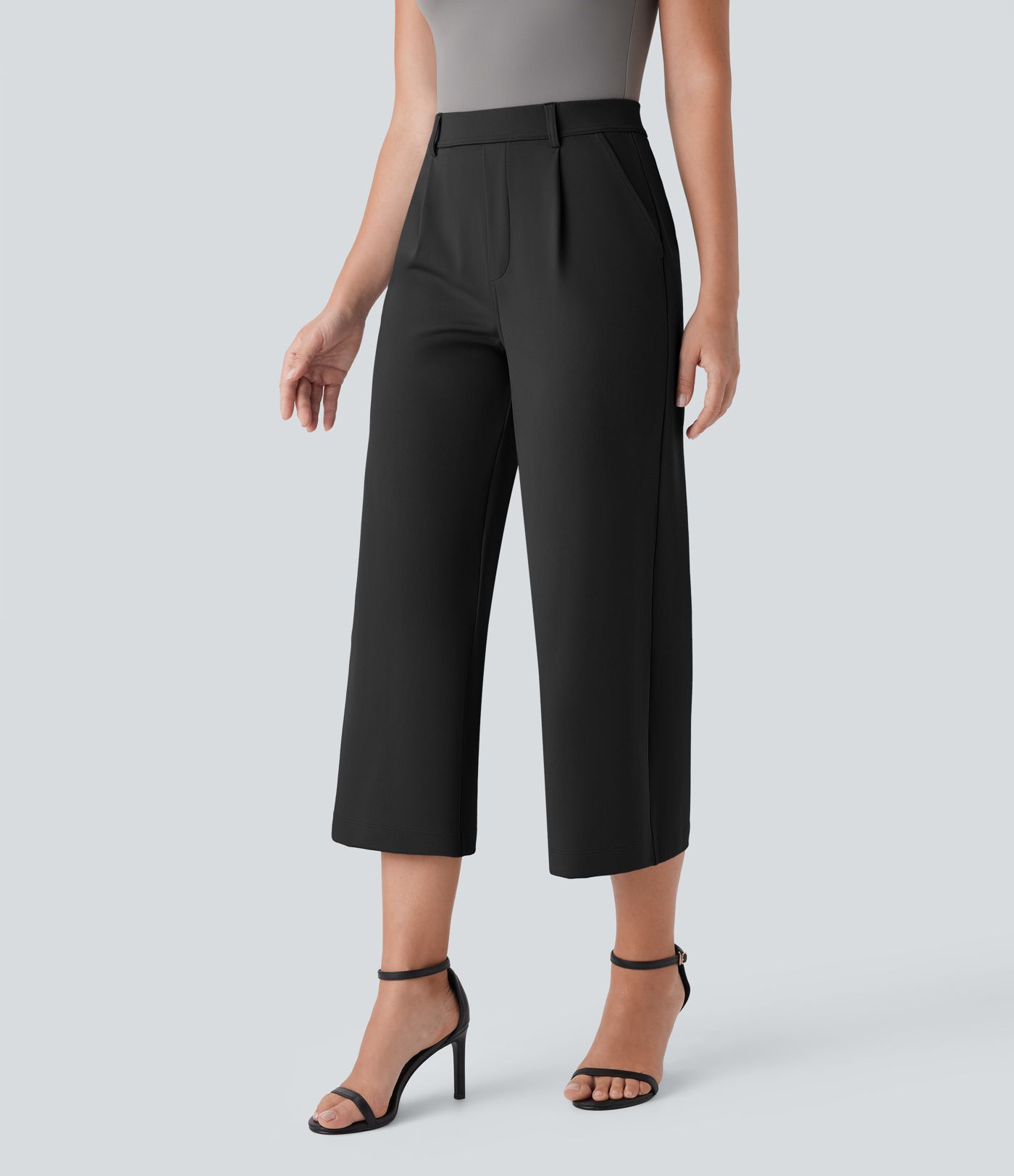 Halara Flex™ DayStretch High Waisted Side Pocket Straight Leg Capri Work Pants