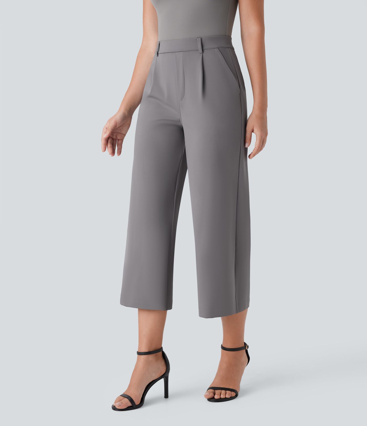 Halara Flex™ DayStretch High Waisted Side Pocket Straight Leg Capri Work Pants