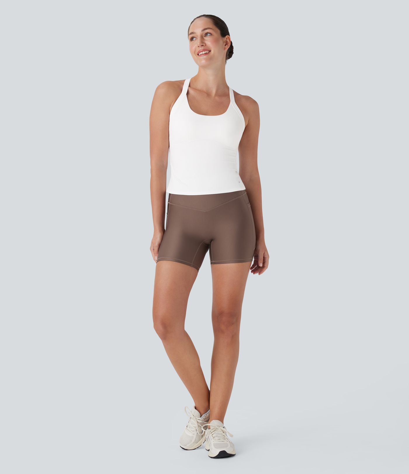 SoftlyZero™ Plush Cut Out Yoga Tank Top A-C Cups