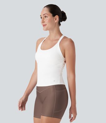 SoftlyZero™ Plush Cut Out Yoga Tank Top A-C Cups