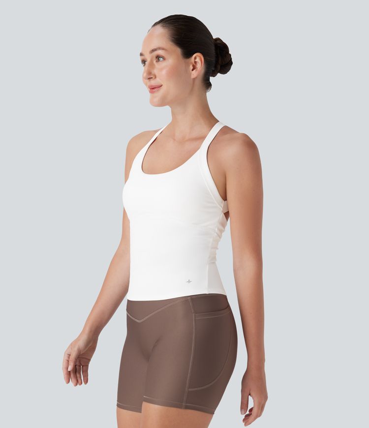 Softlyzero™ Plush Backless Cut Out Twisted Yoga Tank Top