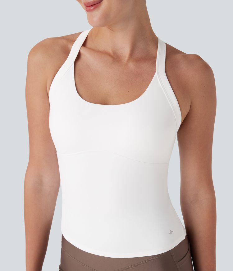 SoftlyZero™ Plush Cut Out Yoga Tank Top A-C Cups