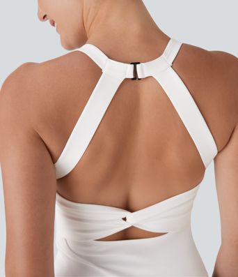 SoftlyZero™ Plush Cut Out Yoga Tank Top A-C Cups