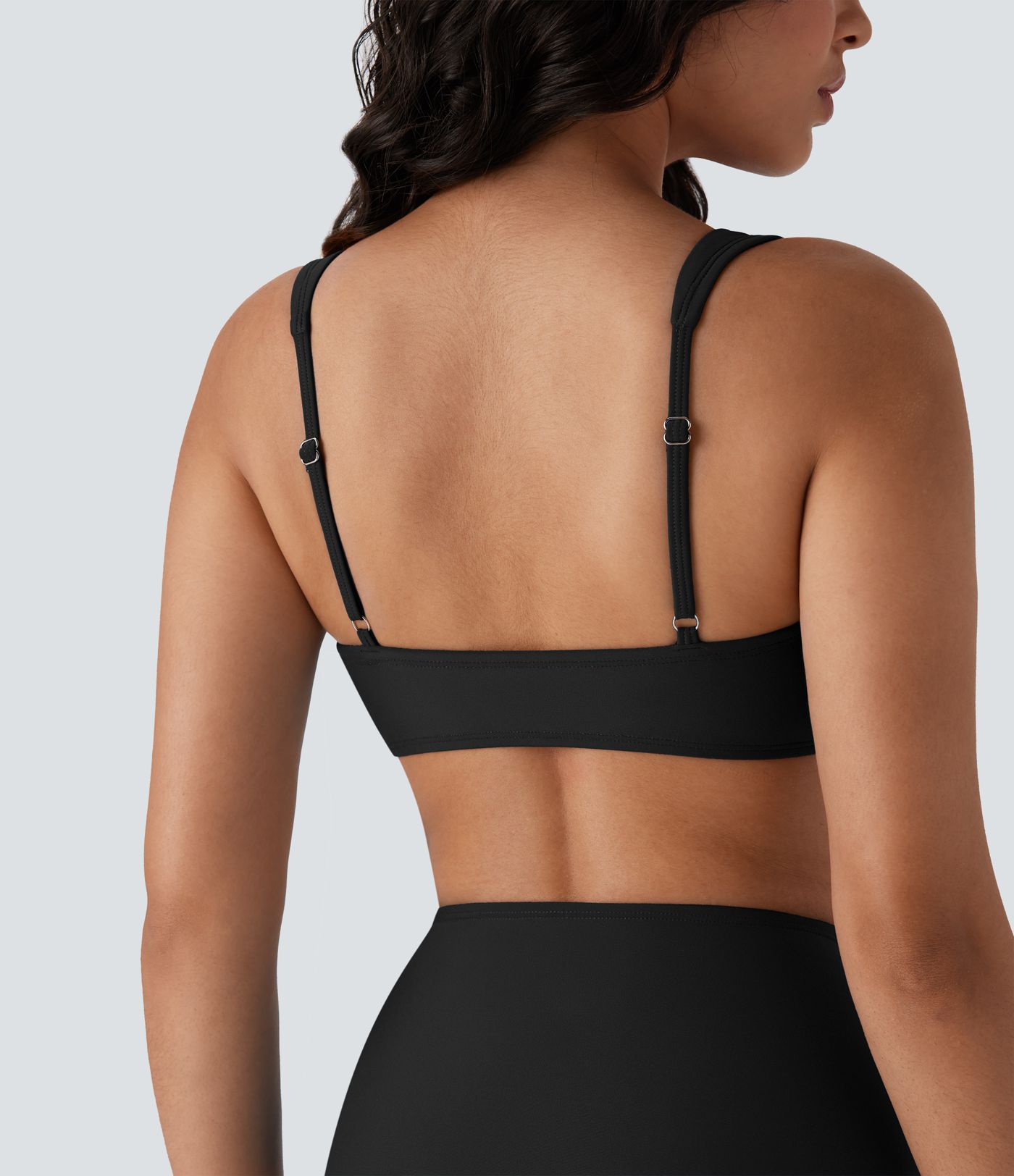 Haut de bikini carré froncé