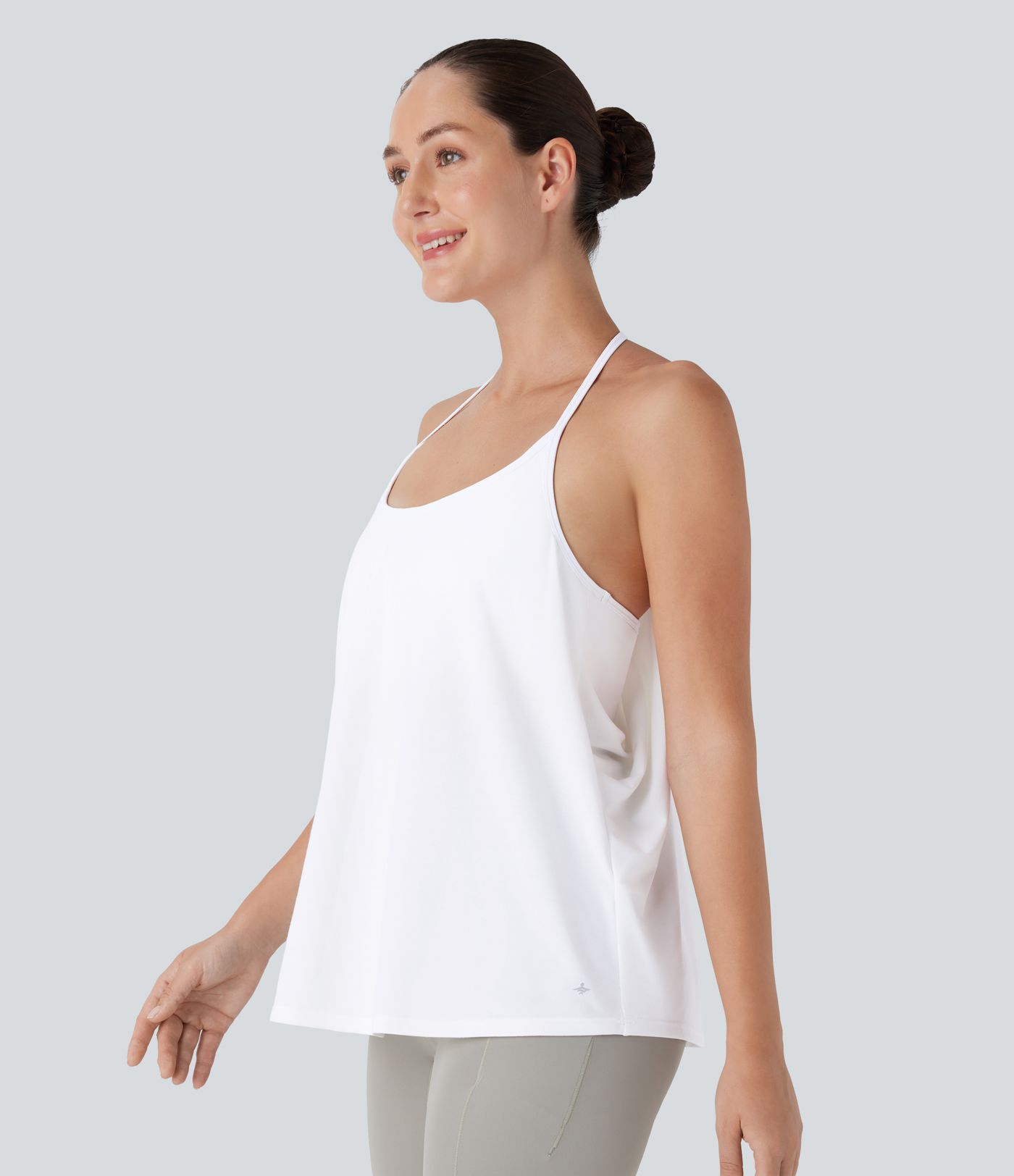 SoftlyZero™ Airy Halter Draped Cool Touch Yoga Sports Top-UPF50+