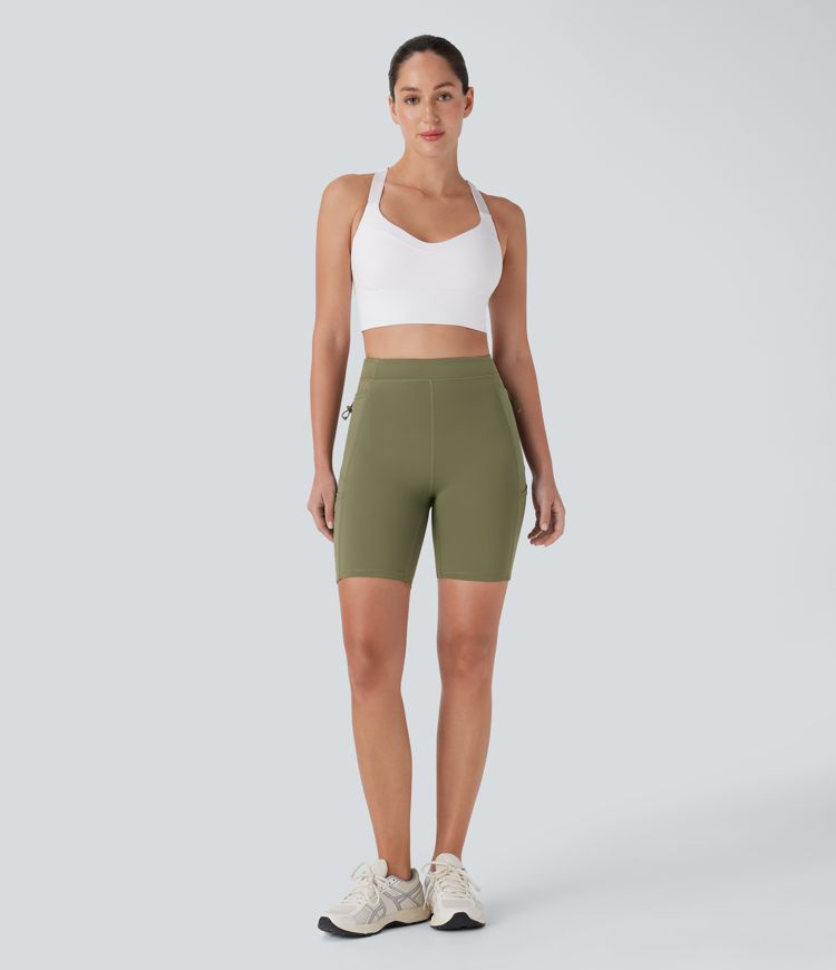 Pantalón corto SpeedWave™ ciclismo correr secado rápido múltiple bolsillo tiro alto 17.5cm