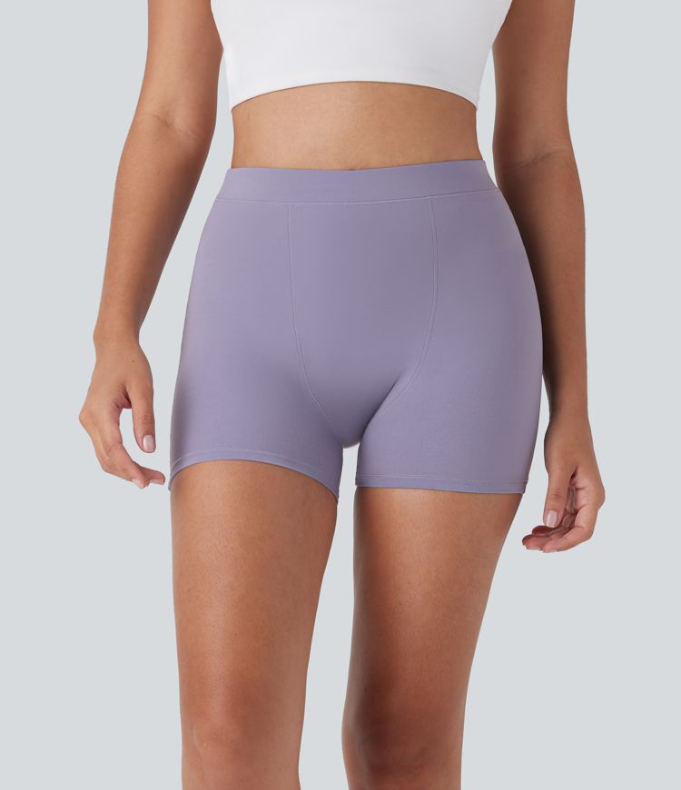 Halara UltraSculpt™ Mid Rise Yoga Leak Protection Biker Shorts 4''