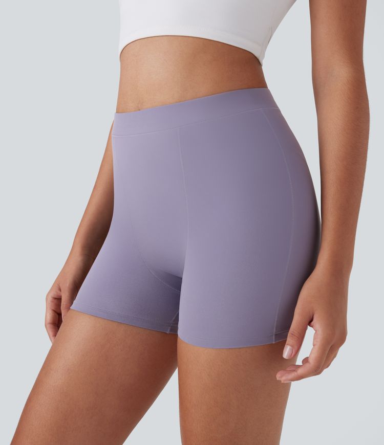Halara UltraSculpt™ Mid Rise Yoga Leak Protection Biker Shorts 4''