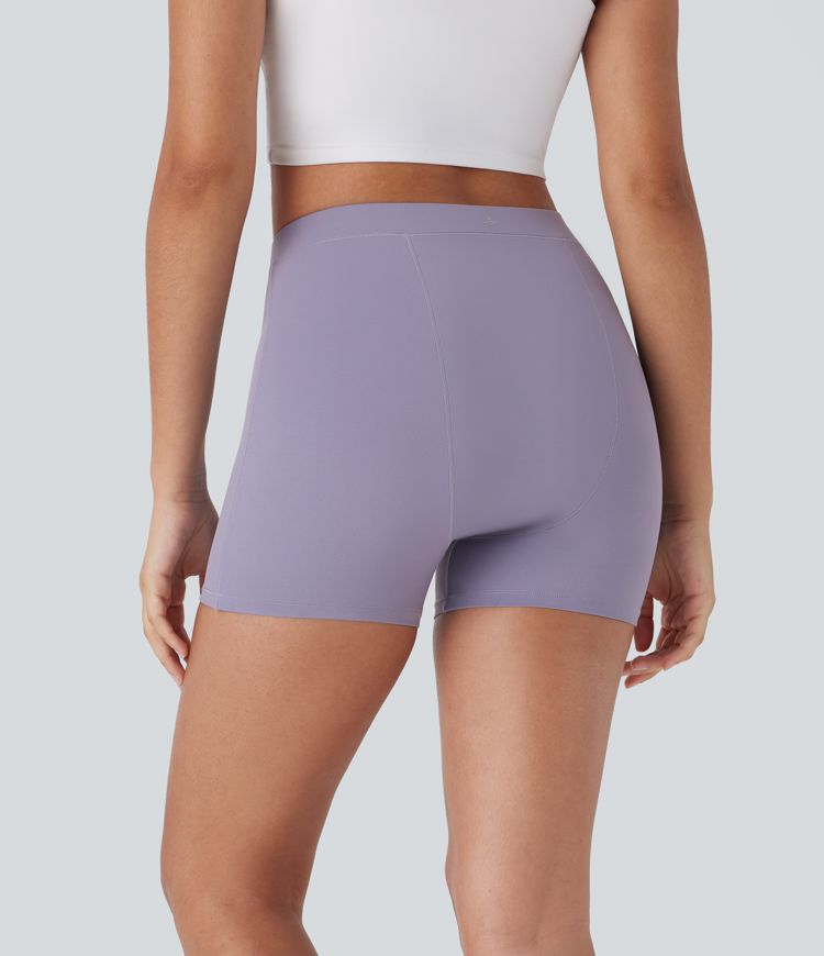 Halara UltraSculpt™ Mid Rise Yoga Leak Protection Biker Shorts 4''