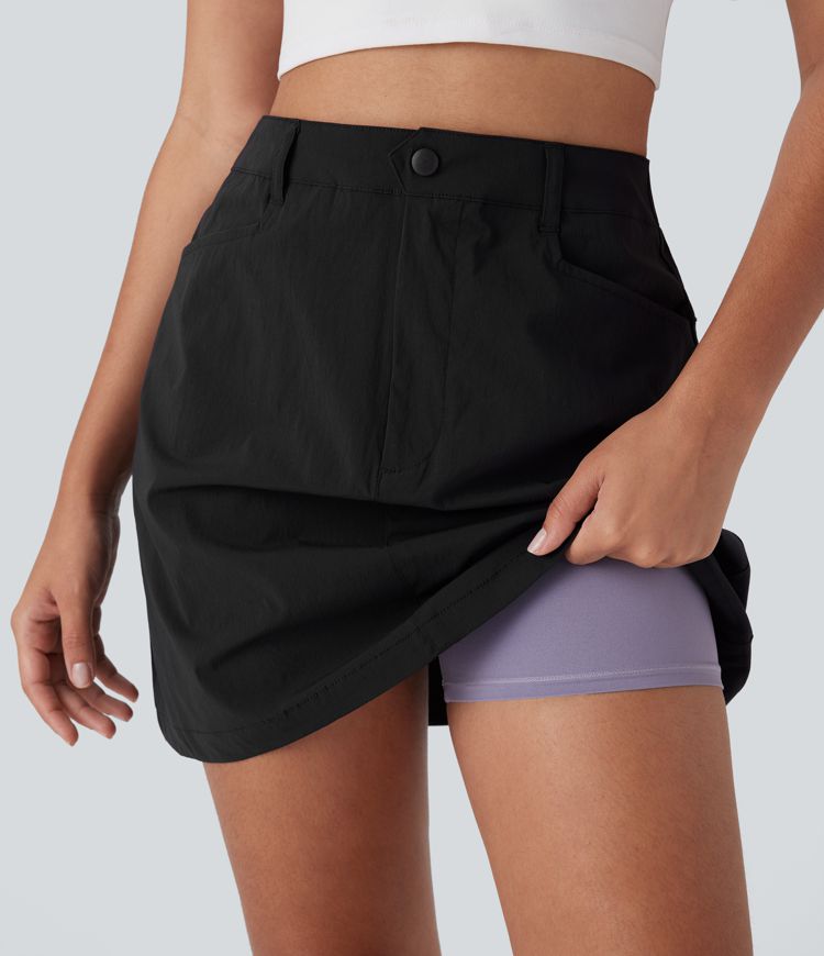 Halara UltraSculpt™ Mid Rise Yoga Leak Protection Biker Shorts 4''