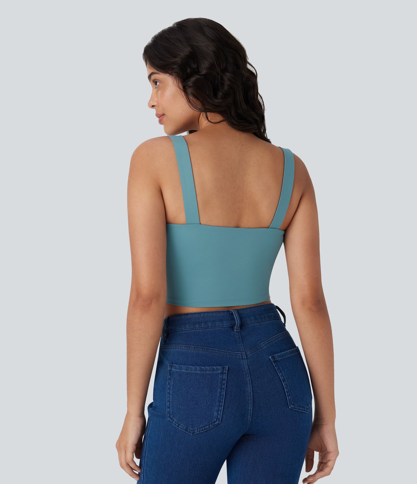 Softlyzero™ Airy - Lässiges, rückenfreies Tanktop mit quadratischem Ausschnitt und Cool-Touch