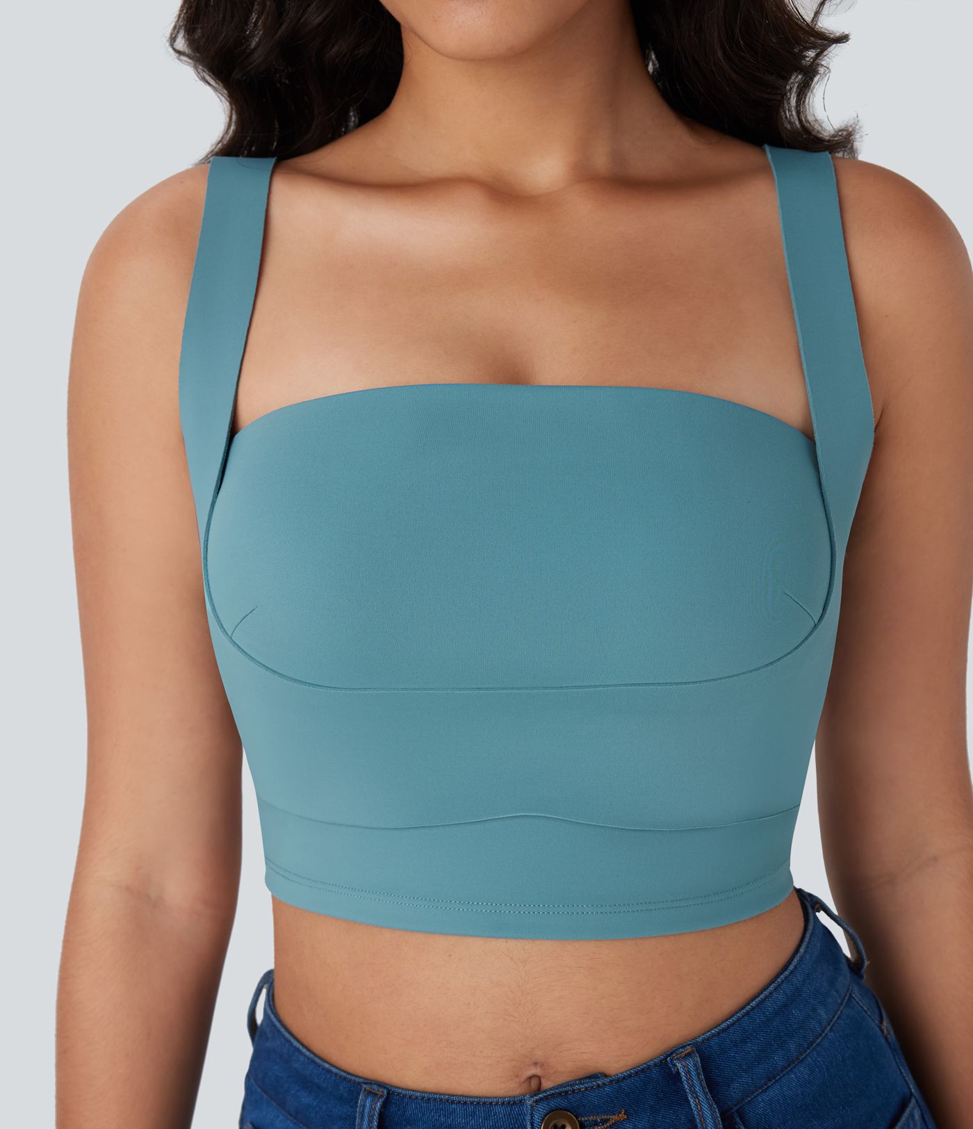 Softlyzero™ Airy - Lässiges, rückenfreies Tanktop mit quadratischem Ausschnitt und Cool-Touch