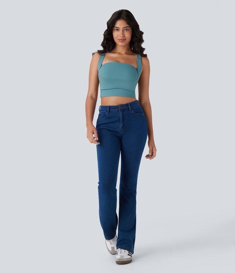 Softlyzero™ Airy - Lässiges, rückenfreies Tanktop mit quadratischem Ausschnitt und Cool-Touch