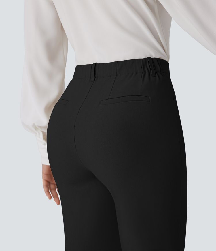 Mid Rise Zipper Pocket Work Shorts 9''